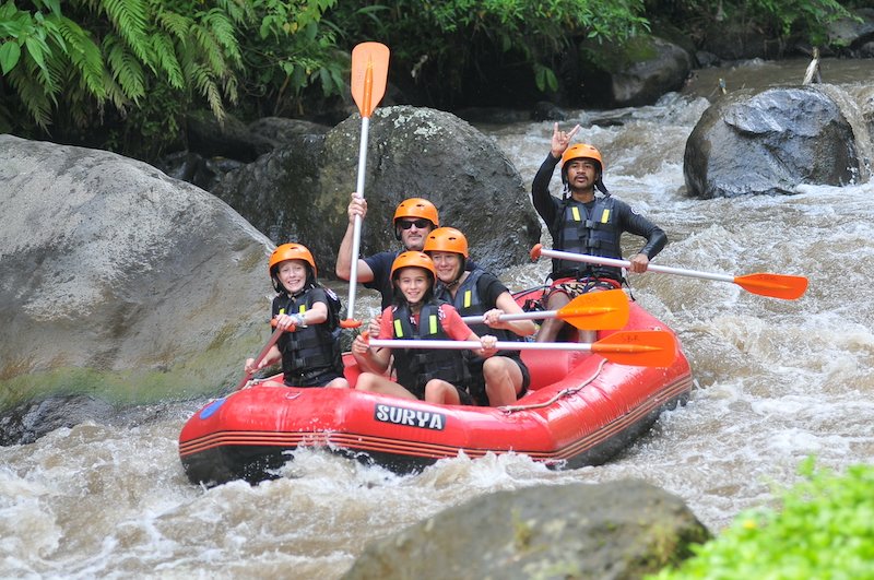 Ayung white water river rafting